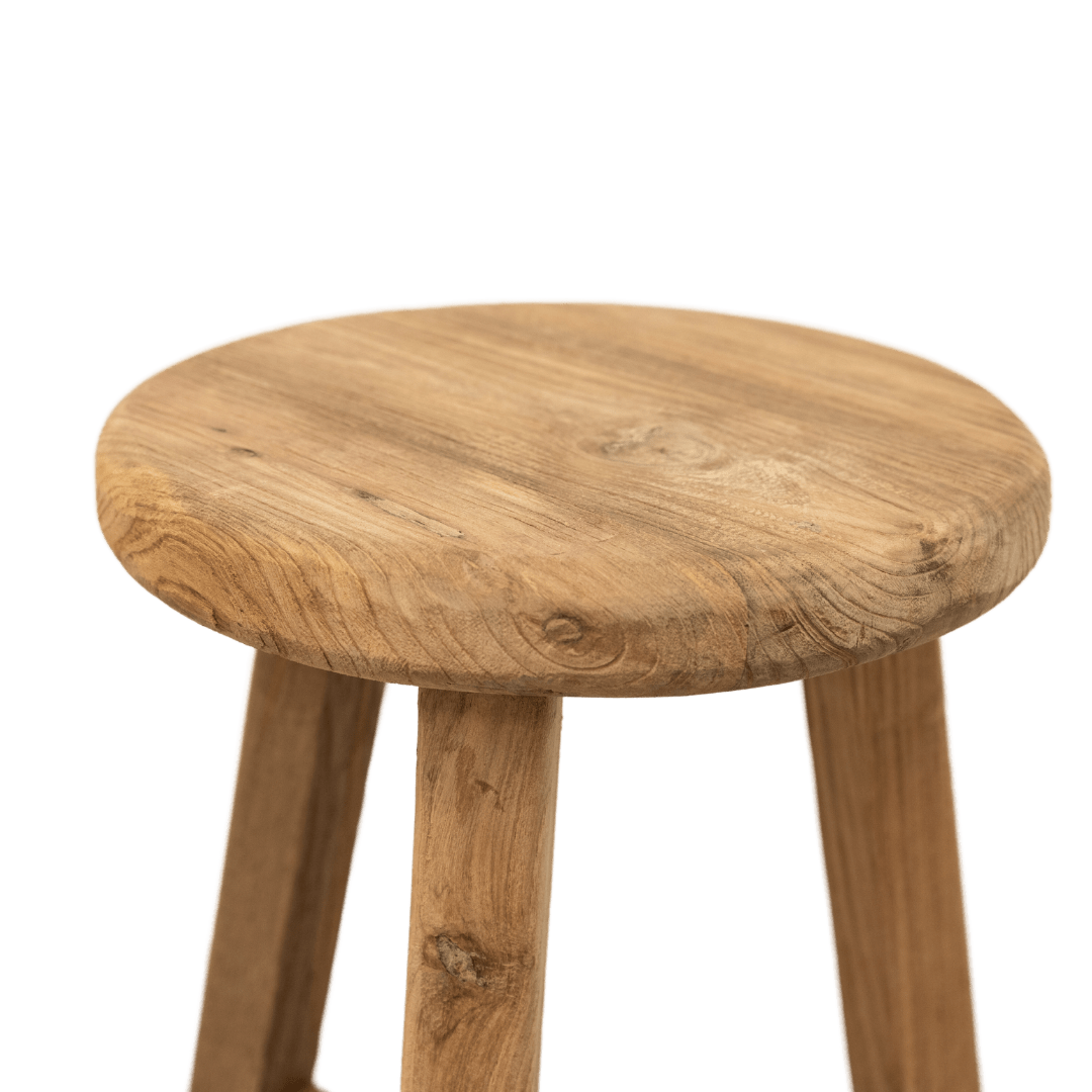 Zoco Home Recycled Teak Stool | 30x30x45cm