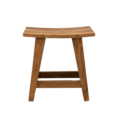 Zoco Home Recycled Teak Stool | Natural 48x28x50cm