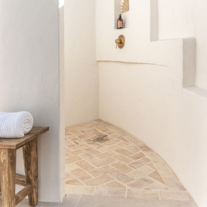 Zoco Home Furniture/Chair Recycled Teak Stool | Natural 48x28x50cm