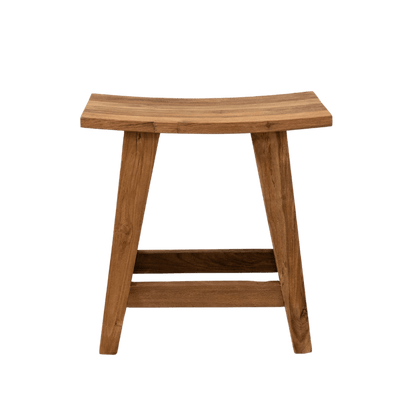 Zoco Home Furniture/Chair Recycled Teak Stool | Natural 48x28x50cm