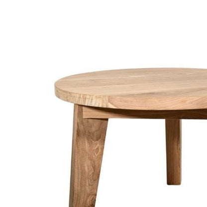 Zoco Home Outdoor/Table/Coffee Round Teak Coffee Table | 50cm