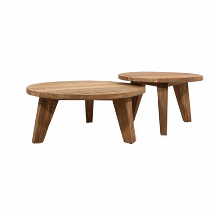 Zoco Home Furniture Round Teak Coffee Table | 60cm