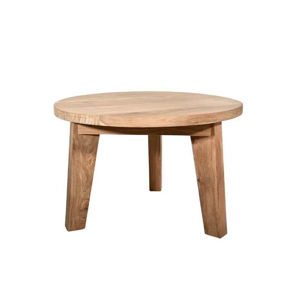 Zoco Home Furniture/Table Round Teak Coffee Table | 65cm