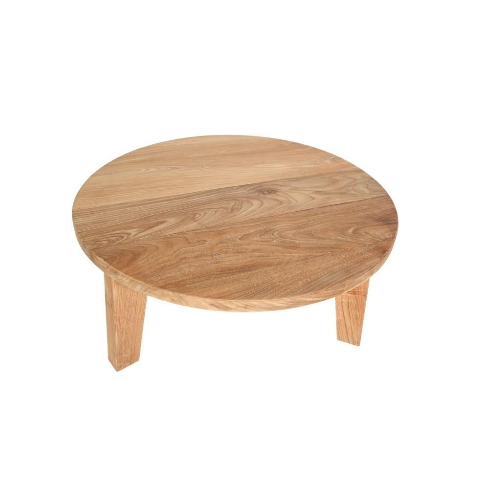 Zoco Home Furniture Round Teak Coffee Table | 80cm