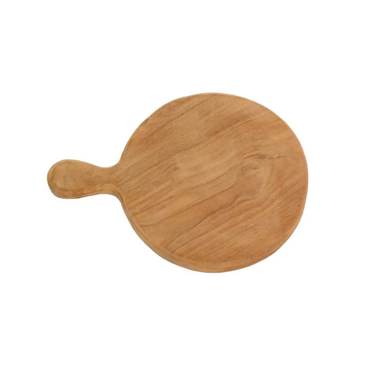 Zoco Home Home accessories Round Teak Cutting Board With Handle | 21 cm