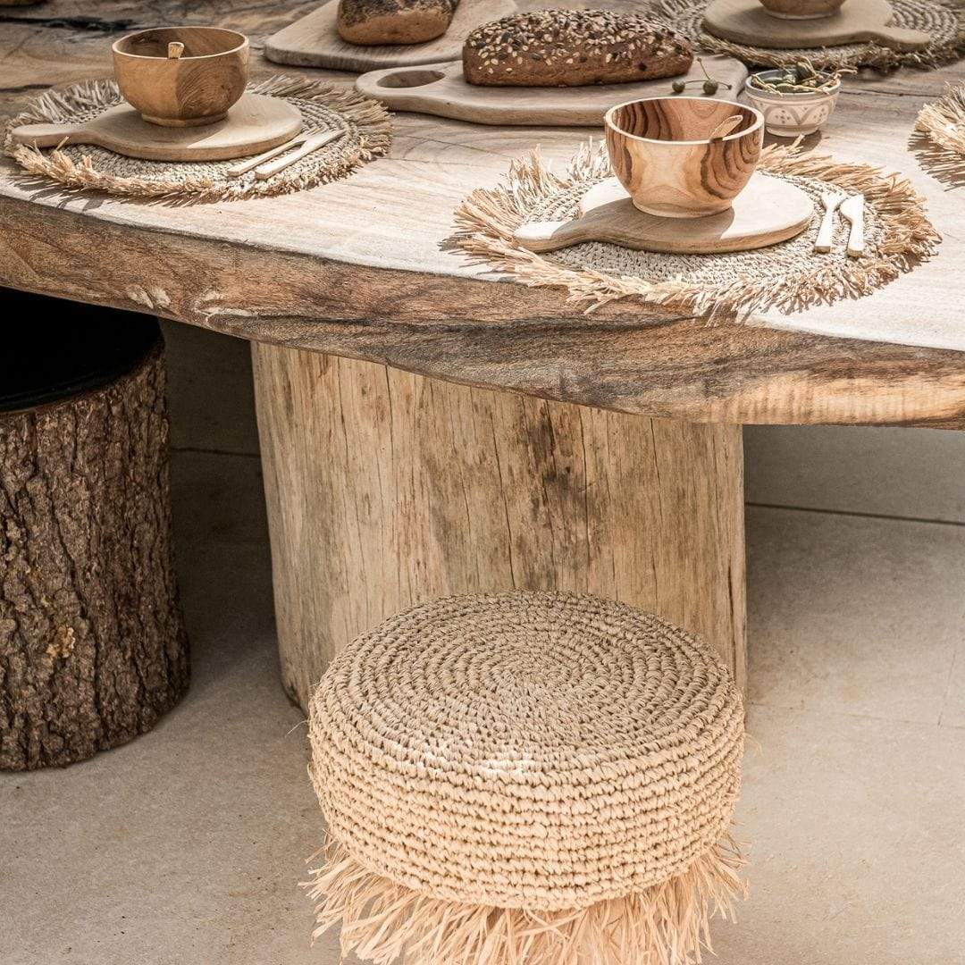 Zoco Home Home accessories Round Teak Cutting Board With Handle | 21 cm