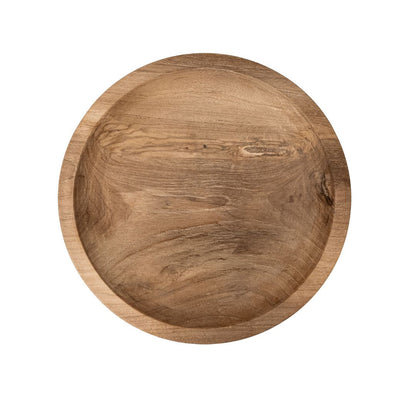 Zoco Home Round Teak Serving Platter | 40x6cm
