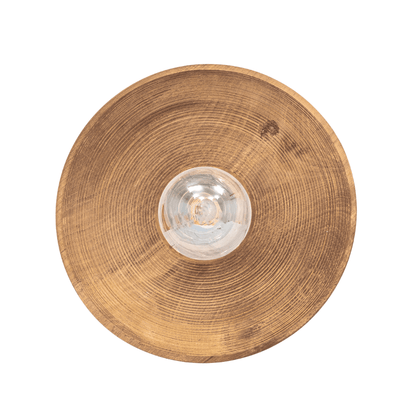 Zoco Home Lighting Round Teak Wall Lamp | 40cm
