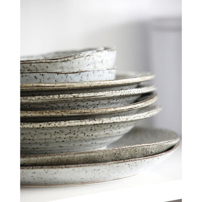 Zoco Home Decor/Kitchen Rustic Cake Plate | Grey/Blue | 20cm