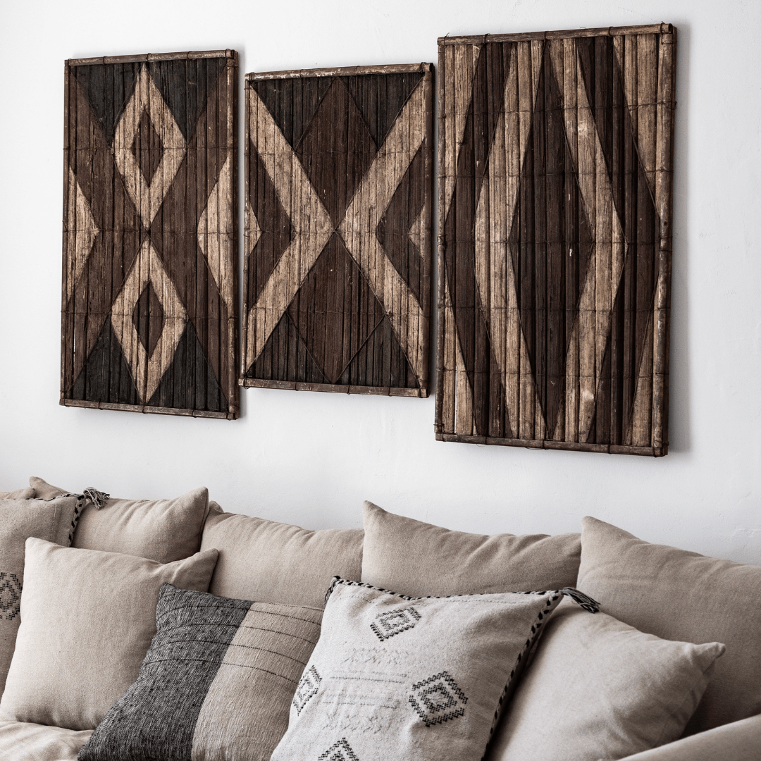 Zoco Home Posters, Prints, & Visual Artwork Salampasu Bamboo Wall Panel | Z14 | 52x83cm