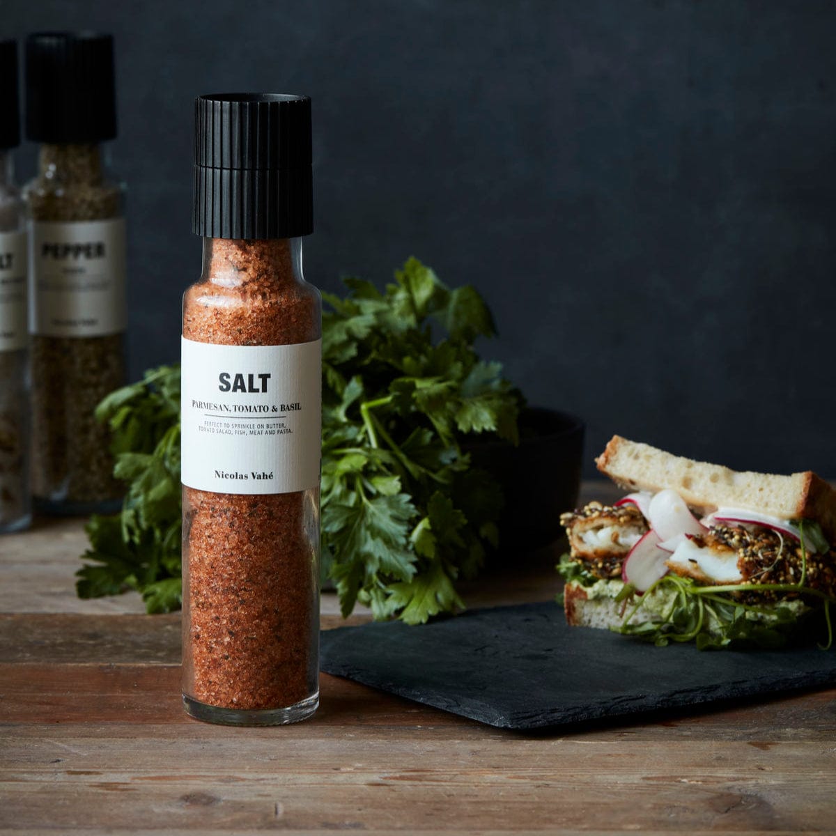 Zoco Home Decor/Kitchen Salt | Parmesan, Tomato & Basil | Nicolas Vahe