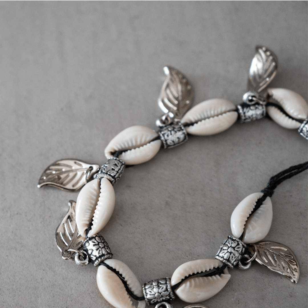 Zoco Home Decor/Accessories Seashell Anklet | Black