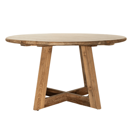 Zoco Home Senza Recycled Teak Round Dining Table