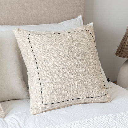 Zoco Home Decor/Textile Soraya Cotton Cushion Cover Frame | Off-White | 50x50cm