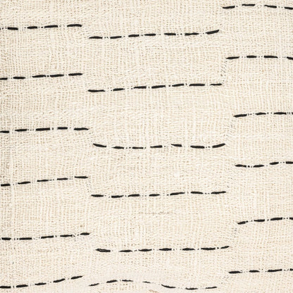 Zoco Home Decor/Textile Soraya Cotton Cushion Cover Stripes | Off-White | 50x50cm