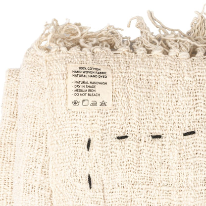 Zoco Home Decor/Textile Soraya Cotton Throw Lines | Off-White | 235x130cm