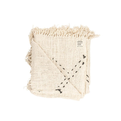 Zoco Home Decor/Textile Soraya Cotton Throw Zigzag | Off-White | 235x130cm