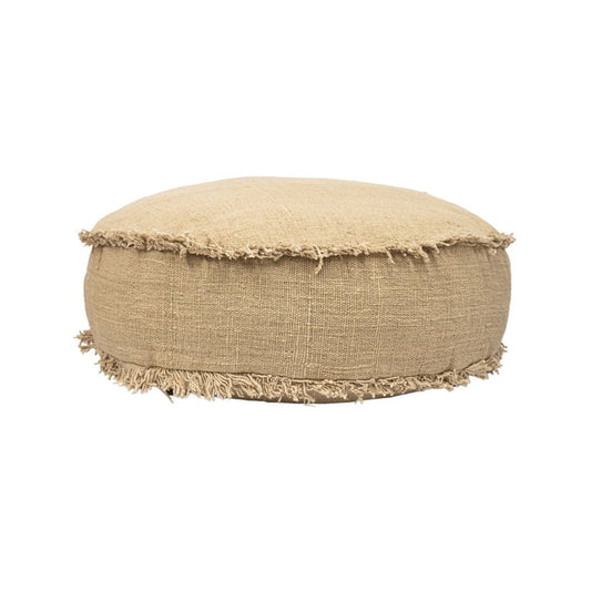 Zoco Home Poufs / Ottomans Soraya Pouf | Sand | 70x70x30cm