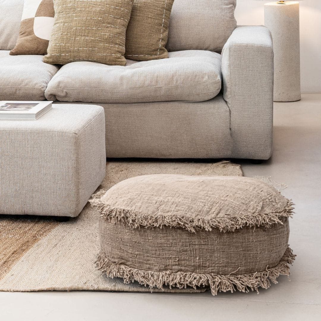 Zoco Home Furniture/Chair/Pouf Soraya Pouf | Sand