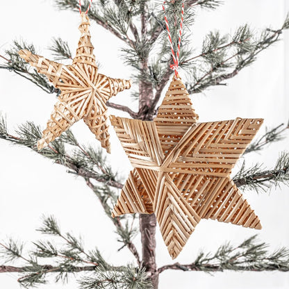 Zoco Home Decor/Christmas Straw Christmas Star | Five-pointed