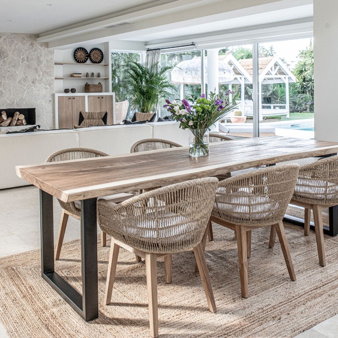 Zoco Home Furniture/Table Suar Wood Dining Table | 300cm