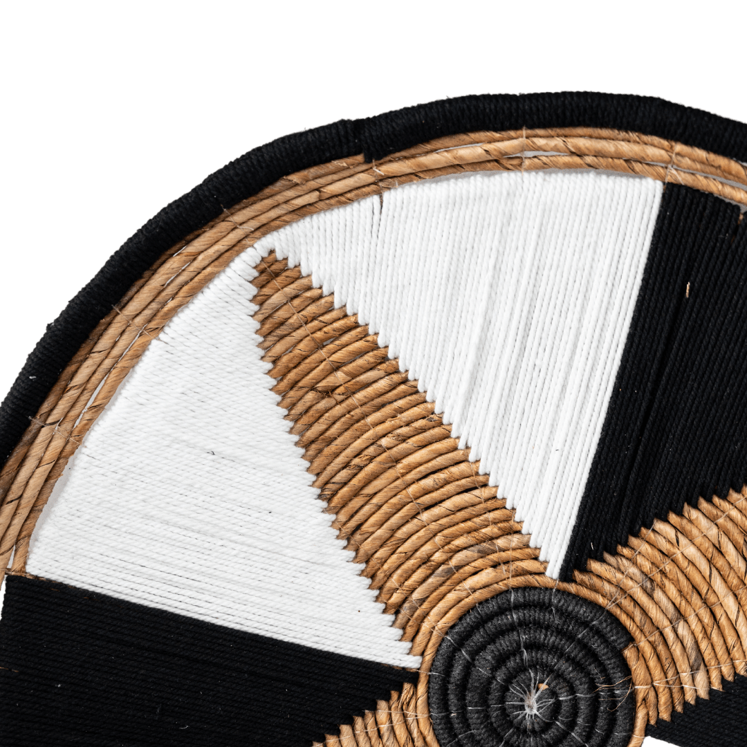 Zoco Home Decor/Accessories Suri Wall Deco Basket | Black/White 60cm