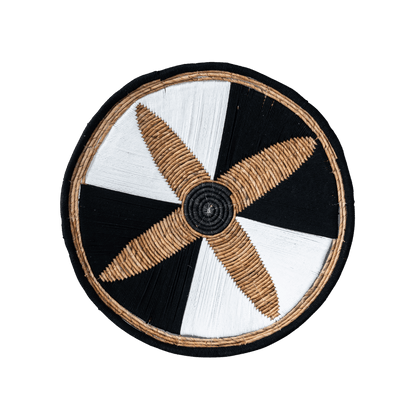Zoco Home Decor/Accessories Suri Wall Deco Basket | Black/White 60cm