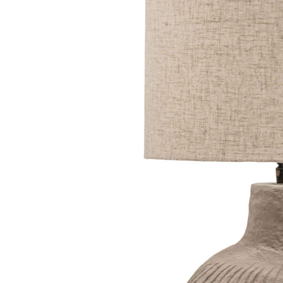 Zoco Home Decor/Lighting/Table lighting Tahlia Table Lamp Ribbed Gourd | Sand