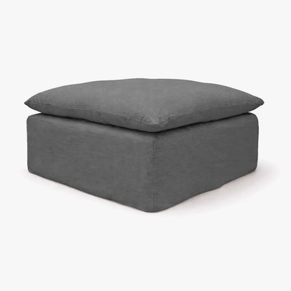 Zoco Home Furniture/Sofa Tarifa Linen Pouf