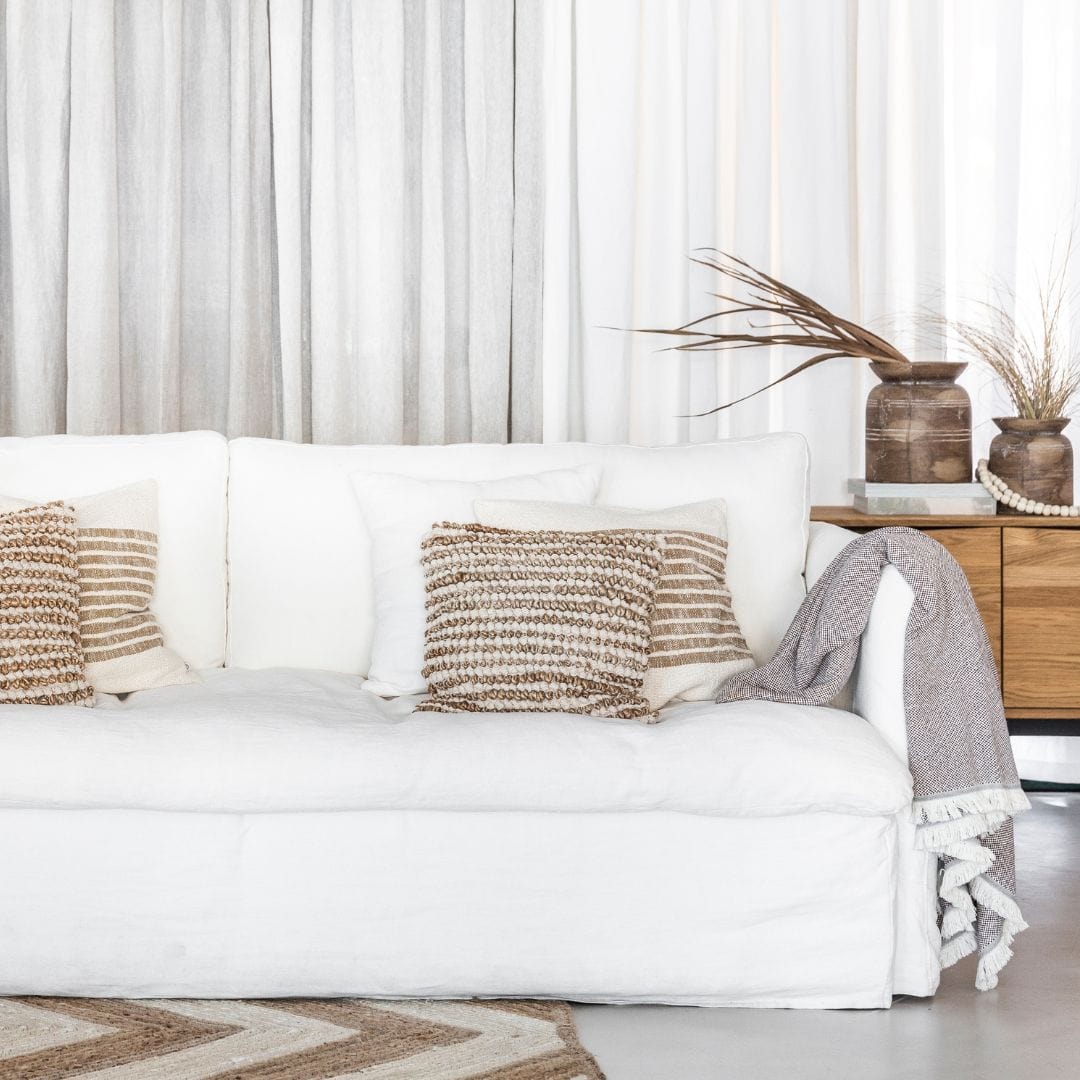 Zoco Home Furniture Tarifa Linen Sofa | 240cm