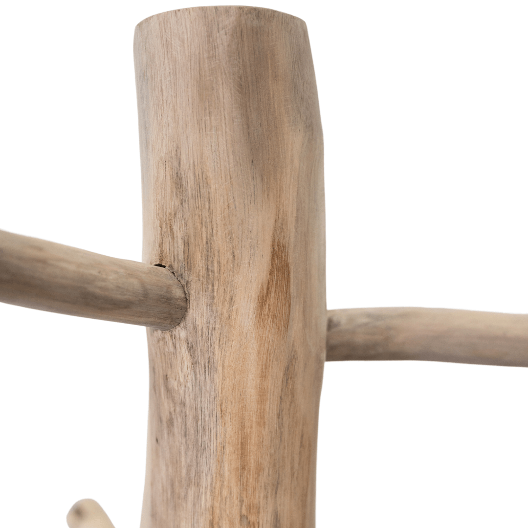 Zoco Home Teak Coat Hanger | 35x35x155m