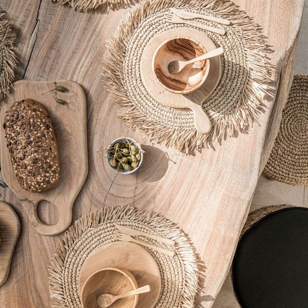 Zoco Home Decor/Kitchen Teak Cutting Board - Abstract  | 40cm