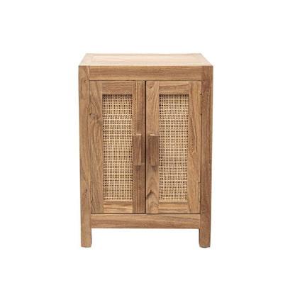 Zoco Home Furniture Teak & Rattan Nightstand