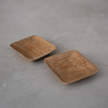 Zoco Home Decor/Kitchen Teak Sauce Dish | 6x6cm