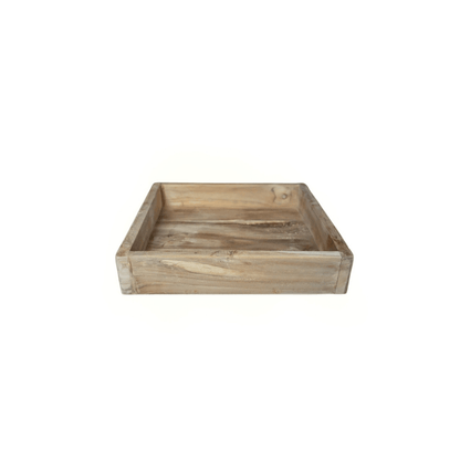 Zoco Home Decor/Accessories Teak Square Tray | 30x30x8cm