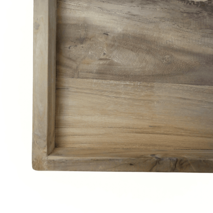 Zoco Home Decor/Accessories Teak Square Tray | 40x40x10cm