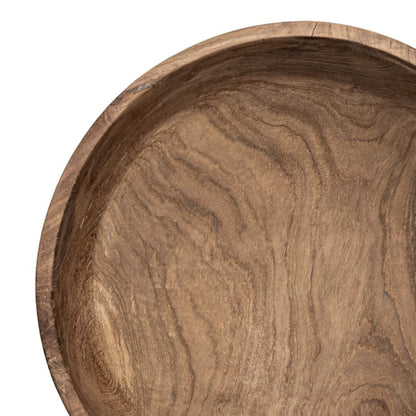 Zoco Home Teak Wooden Bowl | 30x10cm