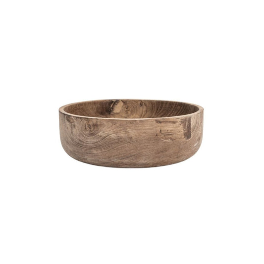 Zoco Home Teak Wooden Bowl | 30x10cm