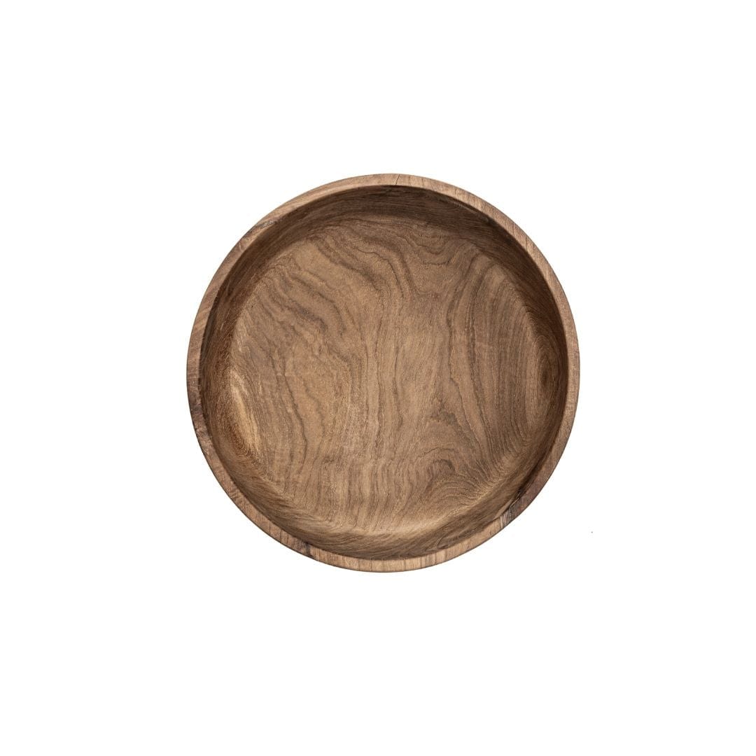 Zoco Home Decor/Kitchen/Tableware Teak Wooden Bowl | 30x10cm
