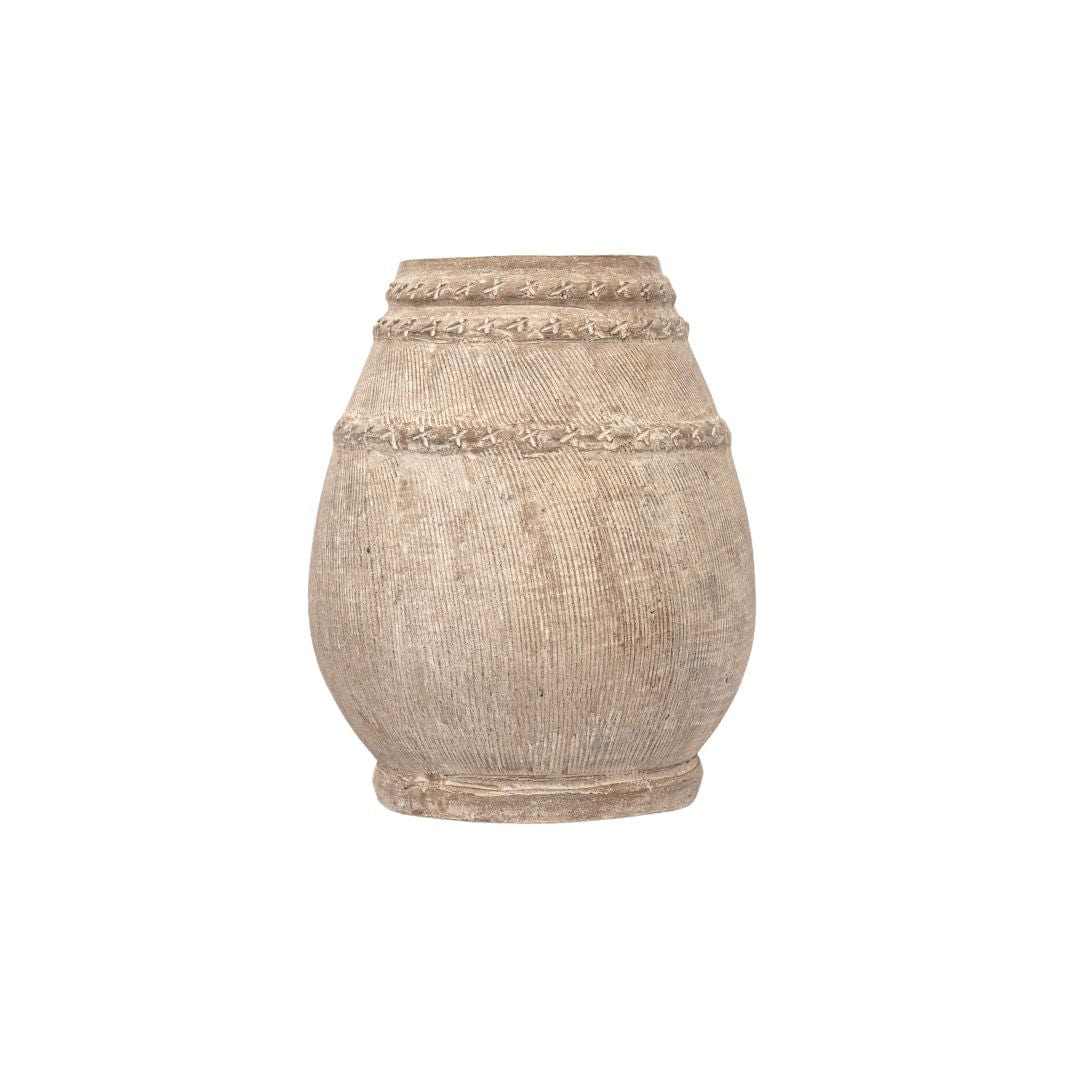 Zoco Home Vases Terracotta Pot | Sand | 19x25cm