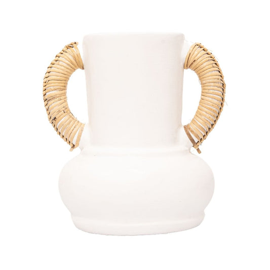 Zoco Home Vases Terracotta Vase | White | 20x25cm