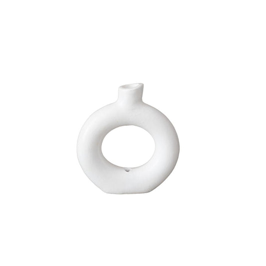 Zoco Home Terracotta Vase | White 25cm