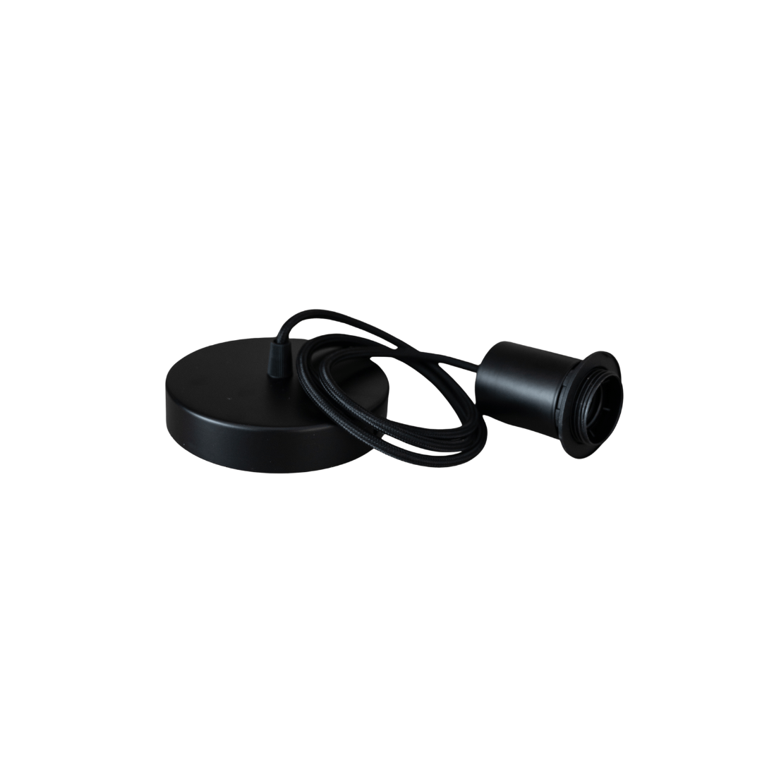Zoco Home Decor/Lighting Textile Pendant Cable | Black 2m