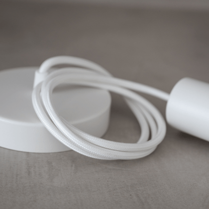 Zoco Home Decor/Lighting Textile Pendant Cable | White 2m
