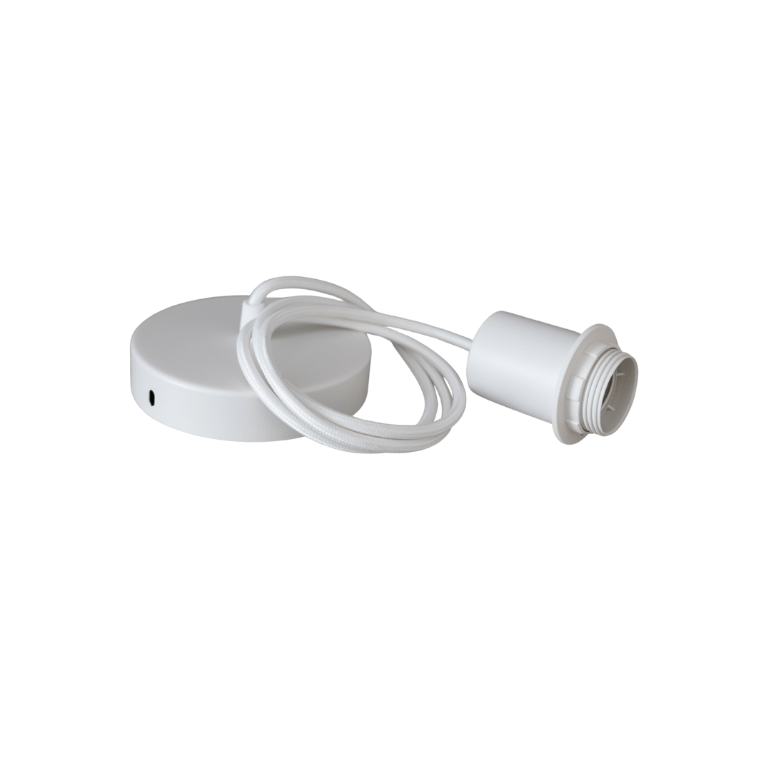 Zoco Home Decor/Lighting Textile Pendant Cable | White 2m