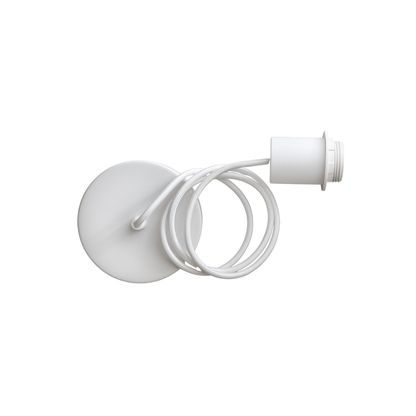 Zoco Home Lighting Textile Pendant Cable | White 2m