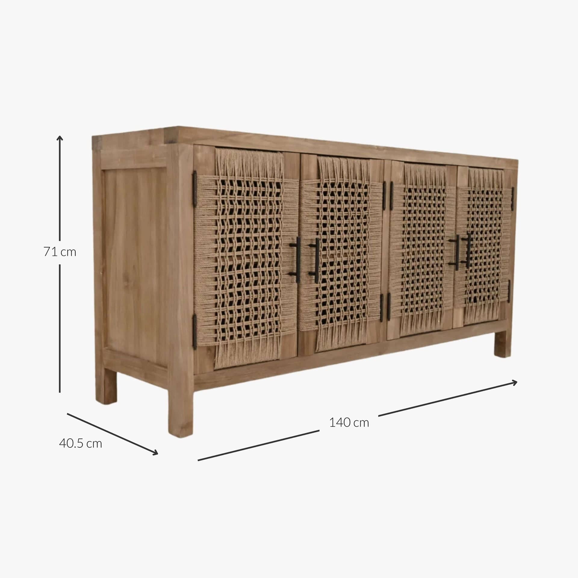 Zoco Home Furniture/Storage Tulum Cabinet | 140x40x70cm