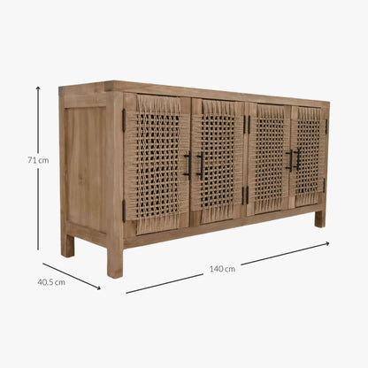 Zoco Home Furniture/Storage Tulum Cabinet | 140x40x70cm