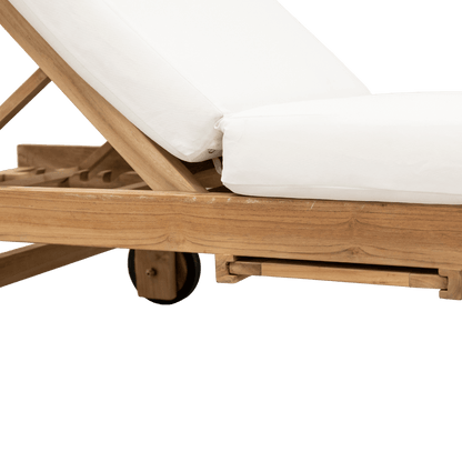 Zoco Home Tulum Teak Sunbed | 200x65x33cm