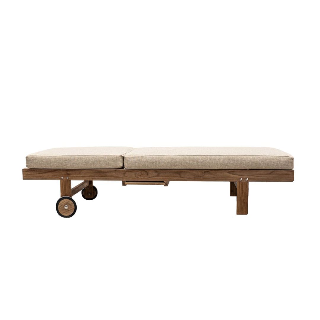 Zoco Home Outdoor/Sunbed Tulum Teak Sunbed | Sand